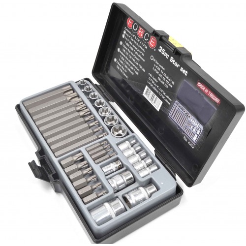 Набір насадок та головок TORX 35од. FORCE 4352 F